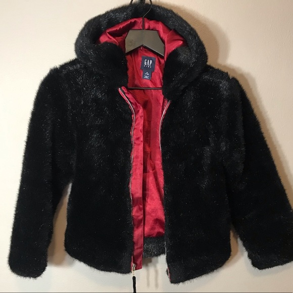 GAP Other - Faux Fur Hooded Jacket Girl’s SZ 7-8 GAP Kids